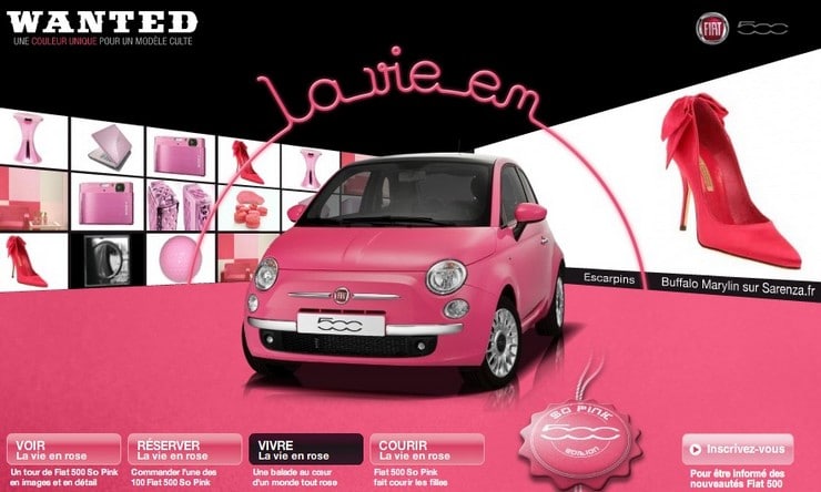fiat 500 so pink fiat 500 so pink