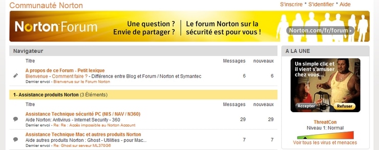 forum norton france communauté