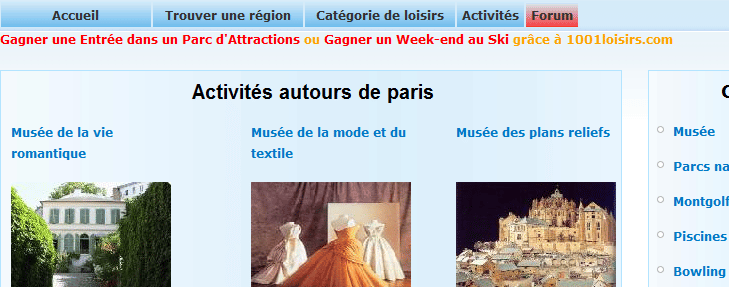 1001 loisirs