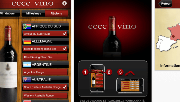 application iphone ecce vino vin guide millesimes application iphone ecce vino vin guide millesimes