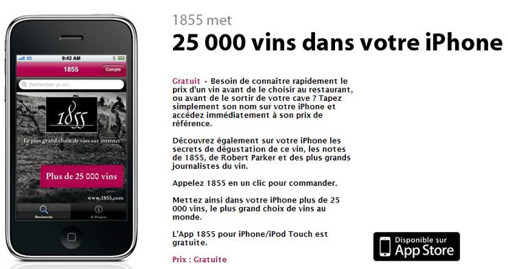 application iphone vin 1855 guide comparateur application iphone vin 1855 guide comparateur
