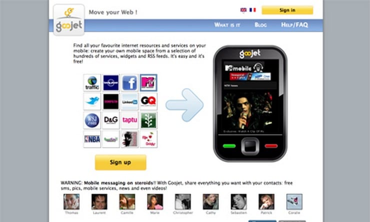 goojet homepage 2009 goojet homepage 2009