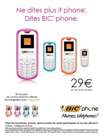 nouveau bic phone sans engagement nouveau bic phone sans engagement