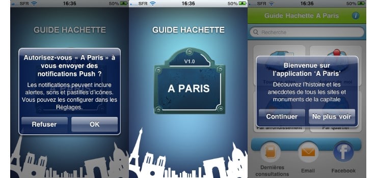 guide hachette paris application iphone 1