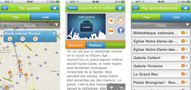 guide hachette paris application iphone 3